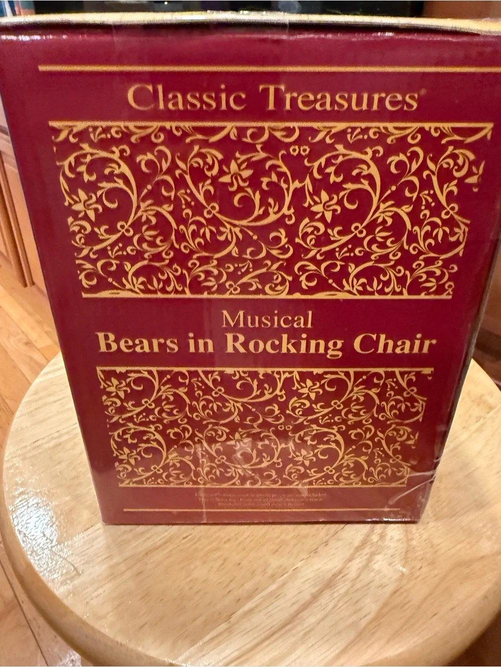 Vintage Musical Bears in Rocking Chair - Multicolor